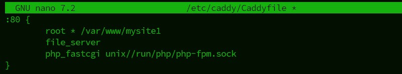 caddy caddyfile configuration with php integration