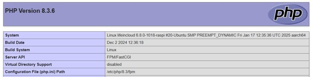 caddy php integration successful pageg