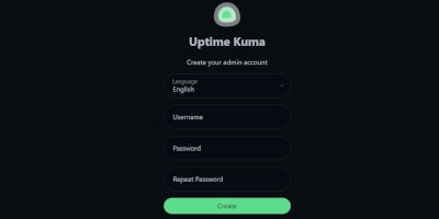 uptime kuma web interface login